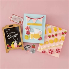 Spellbinders Dies - Pink Lemonade BUNDLE (inkl. text strips)